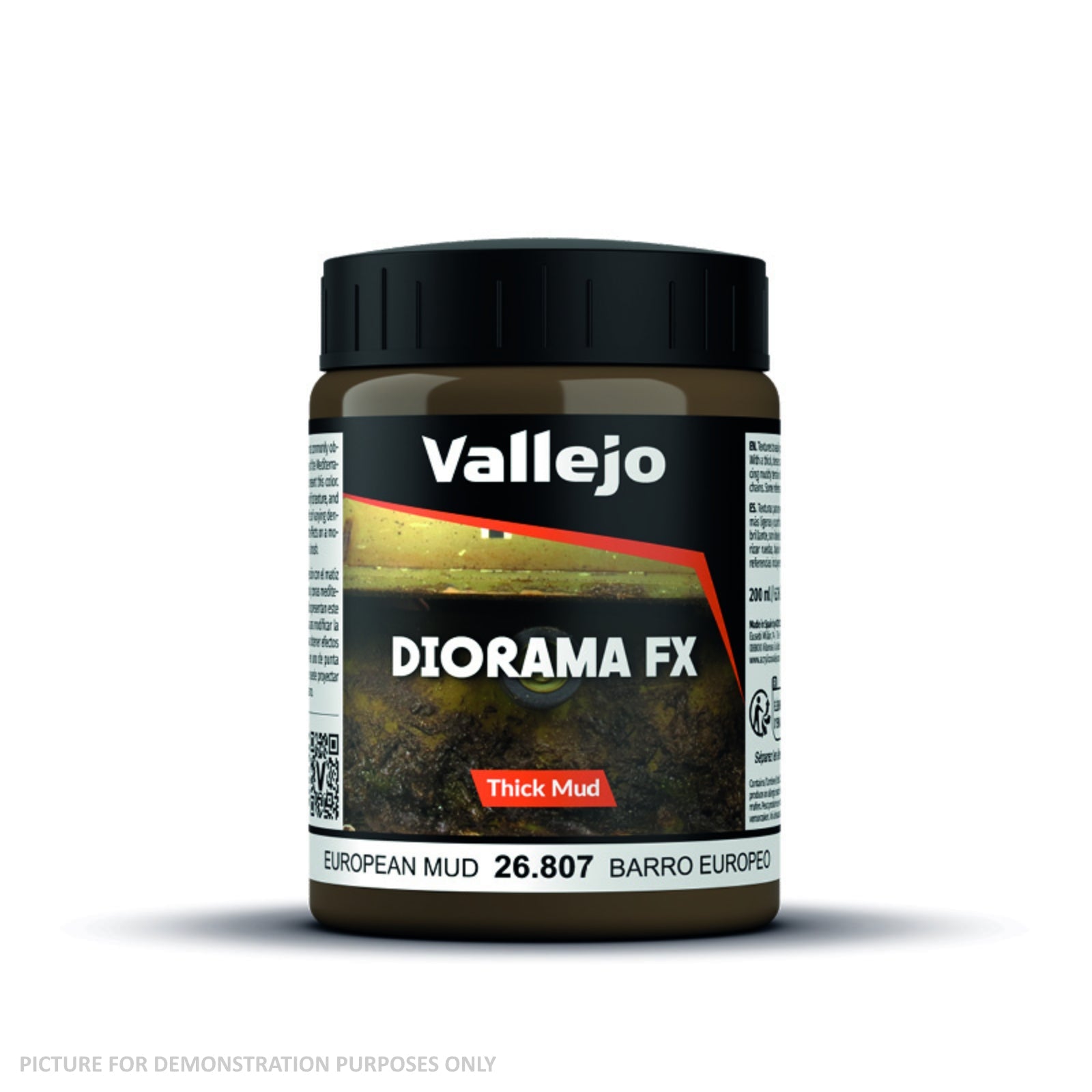 Vallejo Diorama Effects - 26.807 Thick Mud Acrylic European Thick Mud 200ml